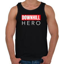 PRINTFASHION DOWNHILL HERO - Férfi atléta - Fekete atléta, trikó