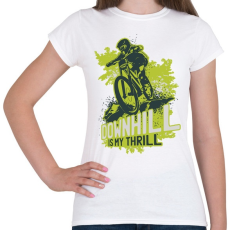 PRINTFASHION Downhill - Női póló - Fehér