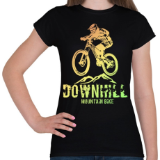 PRINTFASHION downhill - Női póló - Fekete