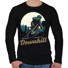 PRINTFASHION Downhill sötét alaphoz - Férfi hosszú ujjú póló - Fekete