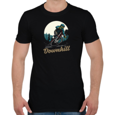 PRINTFASHION Downhill sötét alaphoz - Férfi póló - Fekete