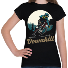 PRINTFASHION Downhill sötét alaphoz - Női póló - Fekete női póló