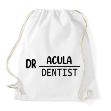PRINTFASHION Dr.Acula - Dentist - Sportzsák, Tornazsák - Fehér tornazsák