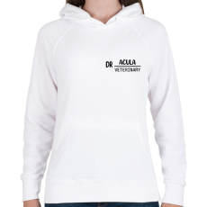 PRINTFASHION Dr.Acula - Veterinary - Női kapucnis pulóver - Fehér