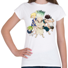 PRINTFASHION Dr. Stone team - Női póló - Fehér