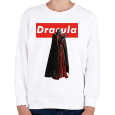 PRINTFASHION Dracula - Gyerek pulóver - Fehér gyerek pulóver, kardigán