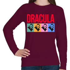PRINTFASHION Dracula - Női pulóver - Bordó női pulóver, kardigán