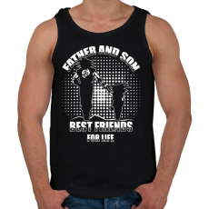 PRINTFASHION Dragon Ball APA és FIA - Férfi atléta - Fekete