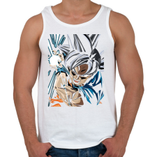 PRINTFASHION Dragon Ball - Férfi atléta - Fehér női trikó