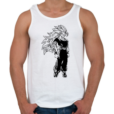 PRINTFASHION Dragon Ball - Férfi atléta - Fehér női trikó