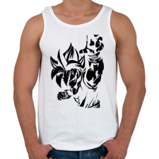 PRINTFASHION Dragon Ball - Férfi atléta - Fehér női trikó