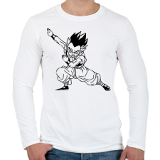 PRINTFASHION Dragon Ball - Férfi hosszú ujjú póló - Fehér férfi póló