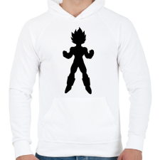 PRINTFASHION Dragon Ball - Férfi kapucnis pulóver - Fehér férfi pulóver, kardigán