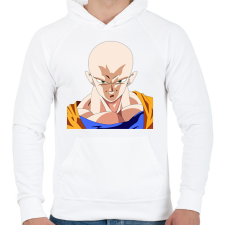 PRINTFASHION Dragon Ball - Férfi kapucnis pulóver - Fehér férfi pulóver, kardigán