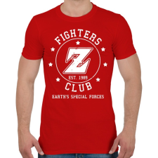 PRINTFASHION Dragon Ball Fighters Z Club - Férfi póló - Piros férfi póló