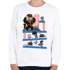 PRINTFASHION Dragon Ball - Full color - Gyerek pulóver - Fehér gyerek pulóver, kardigán
