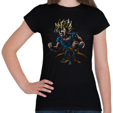 PRINTFASHION Dragon Ball Goku - Női póló - Fekete