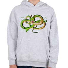 PRINTFASHION dragon ball - Gyerek kapucnis pulóver - Sport szürke