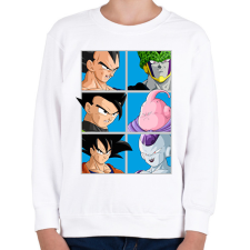 PRINTFASHION Dragon Ball - Gyerek pulóver - Fehér gyerek pulóver, kardigán