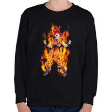 PRINTFASHION dragon ball - Gyerek pulóver - Fekete