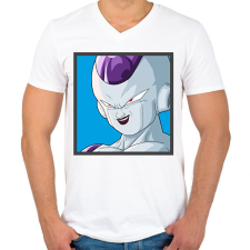 PRINTFASHION Dragon ball karakterek11 - Férfi V-nyakú póló - Fehér férfi póló