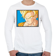 PRINTFASHION Dragon ball karakterek2 - Férfi hosszú ujjú póló - Fehér férfi póló