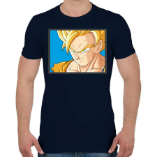 PRINTFASHION Dragon ball karakterek2 - Férfi póló - Sötétkék férfi póló