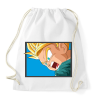 PRINTFASHION Dragon ball karakterek4 - Sportzsák, Tornazsák - Fehér