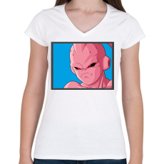 PRINTFASHION Dragon ball karakterek7 - Női V-nyakú póló - Fehér