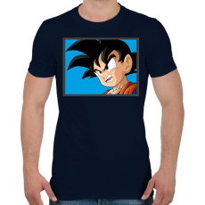 PRINTFASHION Dragon ball karakterek9 - Férfi póló - Sötétkék