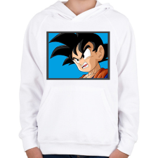 PRINTFASHION Dragon ball karakterek9 - Gyerek kapucnis pulóver - Fehér gyerek pulóver, kardigán