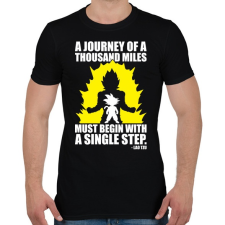 PRINTFASHION Dragon Ball - Kezdet - Férfi póló - Fekete férfi póló