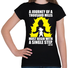 PRINTFASHION Dragon Ball - Kezdet - Női póló - Fekete