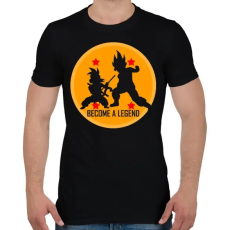 PRINTFASHION Dragon Ball - Légy Legenda! - Férfi póló - Fekete