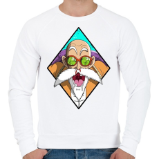 PRINTFASHION Dragon Ball Mester - Férfi pulóver - Fehér