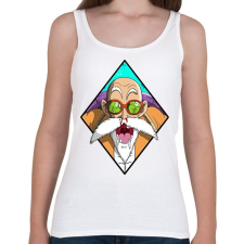 PRINTFASHION Dragon Ball Mester - Női atléta - Fehér női trikó