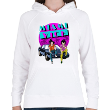 PRINTFASHION Dragon Ball Miami Vice - Női kapucnis pulóver - Fehér női pulóver, kardigán