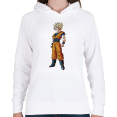 PRINTFASHION Dragon Ball - Női kapucnis pulóver - Fehér