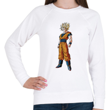 PRINTFASHION Dragon Ball - Női pulóver - Fehér női pulóver, kardigán