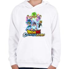 PRINTFASHION Dragon Ball Sparking Zero - Gyerek kapucnis pulóver - Fehér gyerek pulóver, kardigán