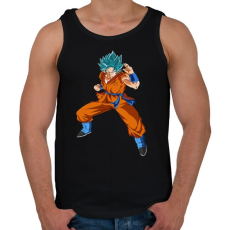 PRINTFASHION dragon ball ssj-goku - Férfi atléta - Fekete
