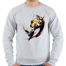 PRINTFASHION dragon ball super-saiyan-blue-goku - Férfi pulóver - Sport szürke férfi pulóver, kardigán
