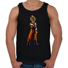 PRINTFASHION dragon ball super-saiyan - Férfi atléta - Fekete
