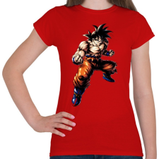 PRINTFASHION dragon ball super-saiyan-god - Női póló - Piros női póló