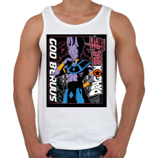 PRINTFASHION Dragon Ball szuper - Férfi atléta - Fehér