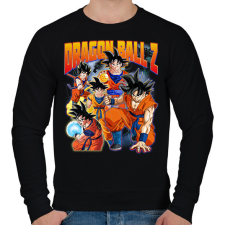 PRINTFASHION Dragon Ball Z - Goku - Férfi pulóver - Fekete férfi pulóver, kardigán