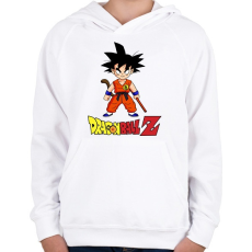 PRINTFASHION Dragon Ball Z - Gyerek kapucnis pulóver - Fehér