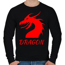 PRINTFASHION Dragon  - Férfi pulóver - Fekete férfi pulóver, kardigán