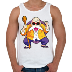 PRINTFASHION Dragonbaal - Zseniális Teknős - Férfi atléta - Fehér