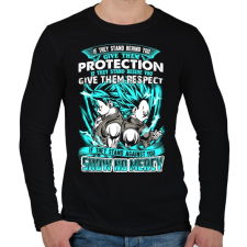 PRINTFASHION Dragonball - Bölcsesség - Férfi hosszú ujjú póló - Fekete férfi póló